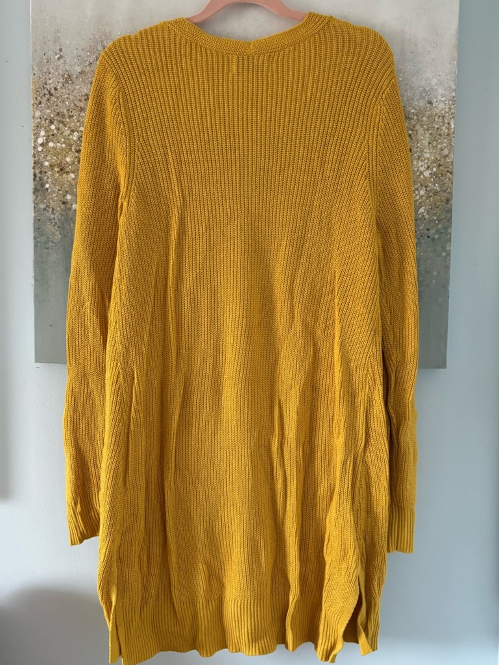 Old Navy Yellow Ribbed V-Neck Sweater (NWT) - Picture 10 of 16
